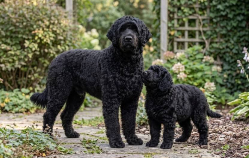 How Large Does a Portuguese Water Dog Look Indoors?